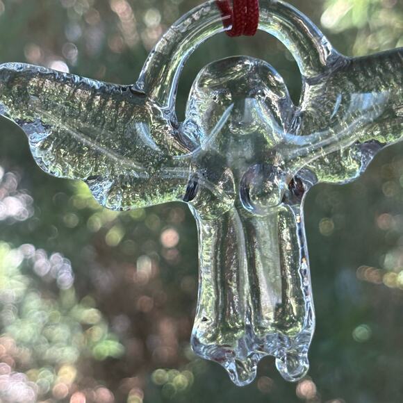 Vintage Boda Sweden Glass Angel Ornament in Original Box - Picture 9 of 12